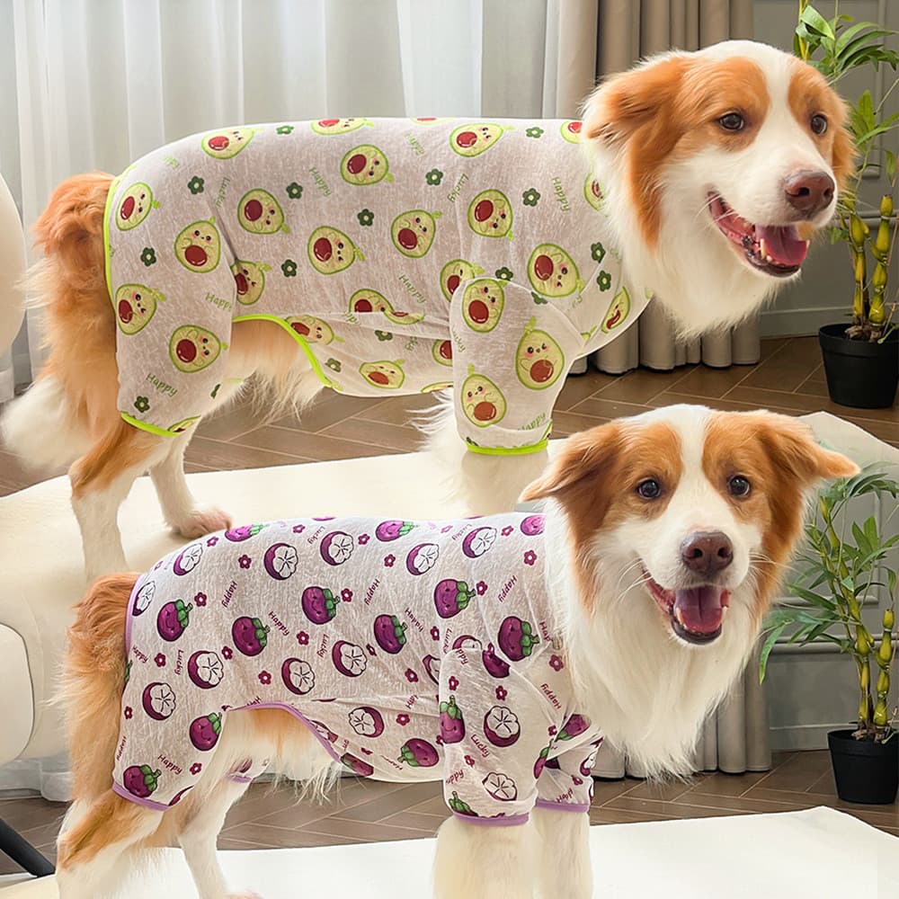 Roupa para Cães Grandes e Gatos de Estimação, Macacão de Quatro Patas, Novo Modelo Respirável para Primavera, Verão e Ou