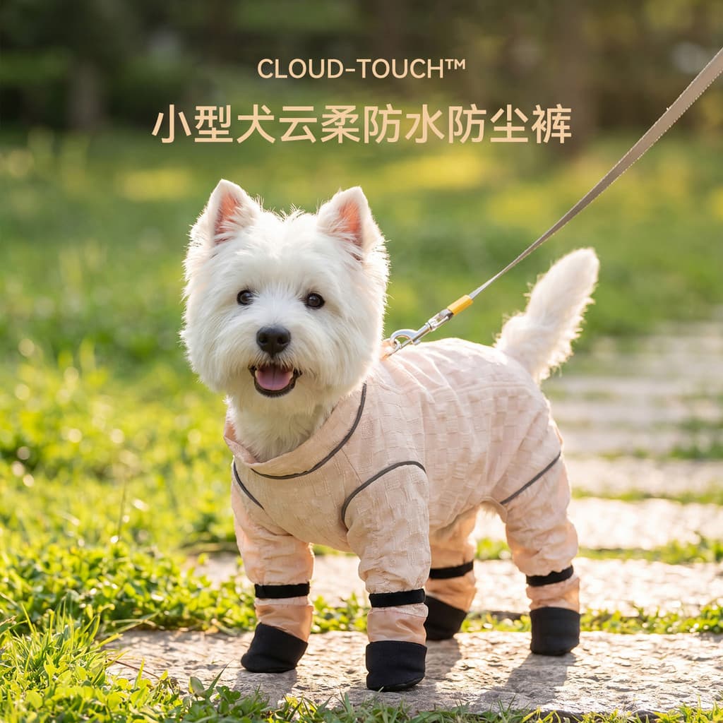 Calças de Tração Jacquard para Animais de Estimação Primavera/Verão, Casaco de Passeio para Cães com Cobertura Total de