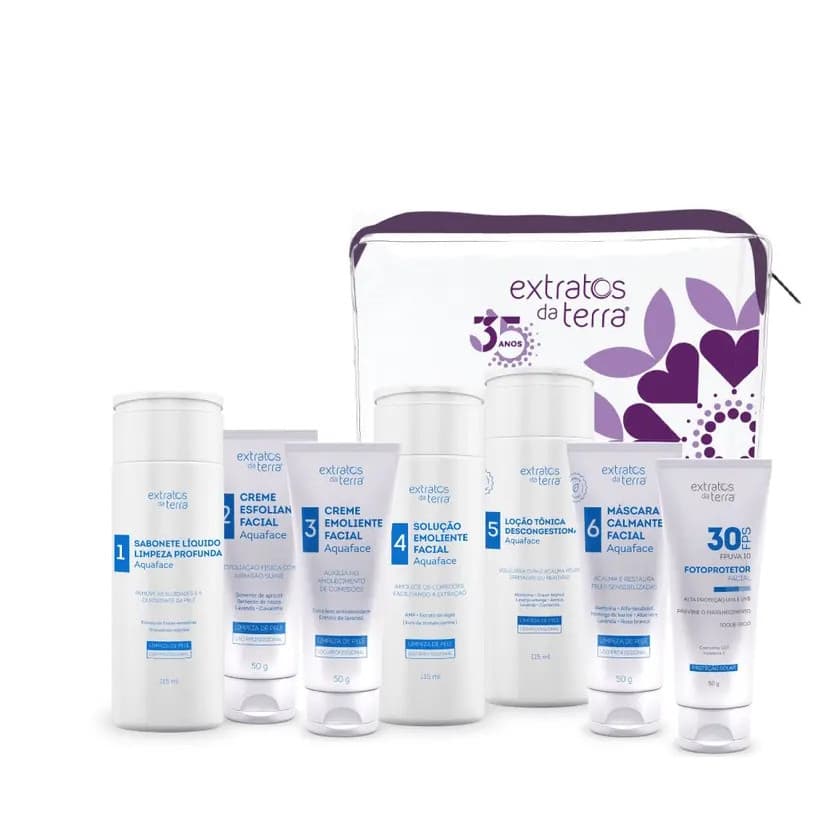 Kit Limpeza De Pele Completo Mini Extratos Da Terra