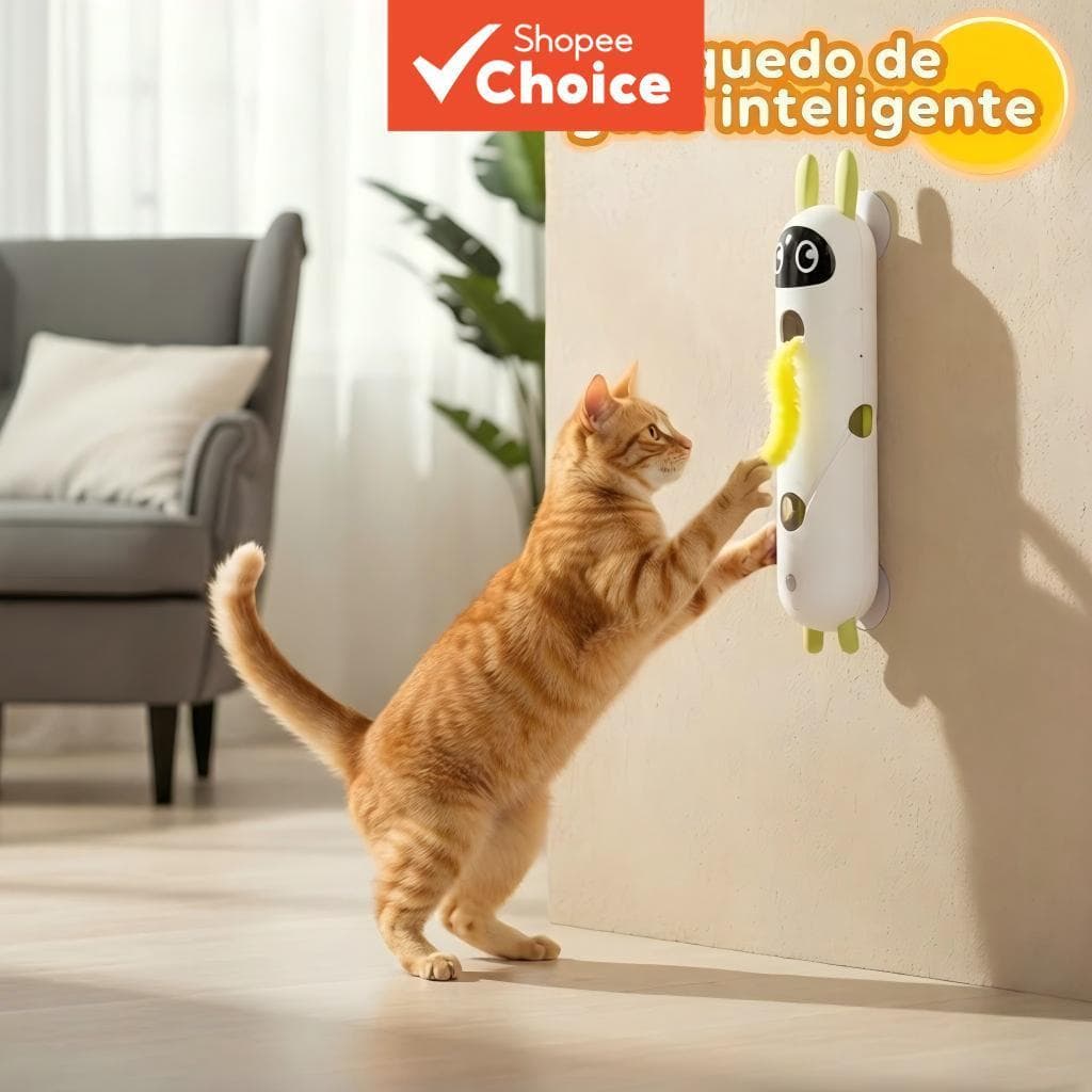 Brinquedo Automático Para Provocação De Gatos , Varinha Interativa Inteligente Com Pena Móvel Exercícios Internos De Gat