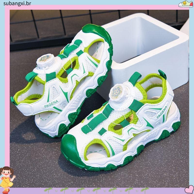 Bonito novo estilo primavera verão crianças esportes sandálias de praia meninos meninas sapatos leve único desodorante B