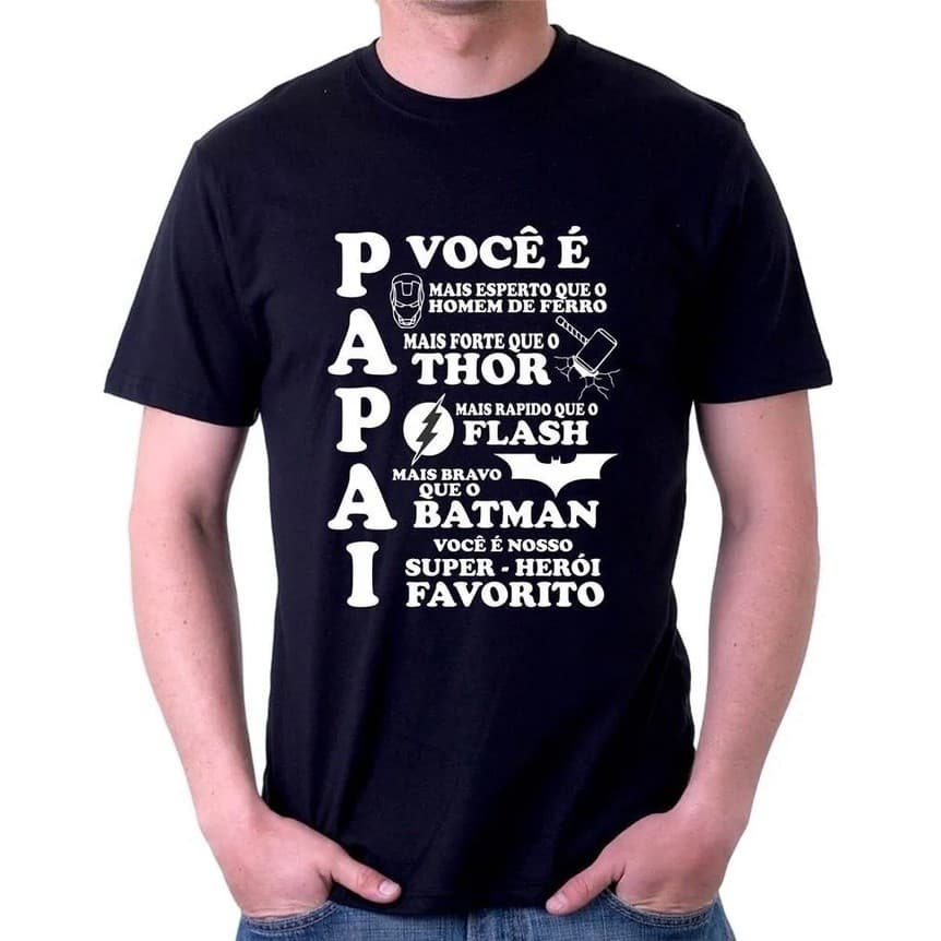 Camisa Dia Dos Pais Camiseta Tumblr Papai Otima Qualidade Promoção