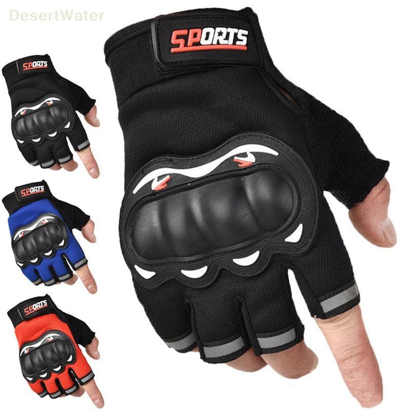 < DesertW > Luvas De Motocicleta Respiráveis Sem Fechamento Dedo Corrida Para Esportes Ao Ar Livre Crossbike Equitação M