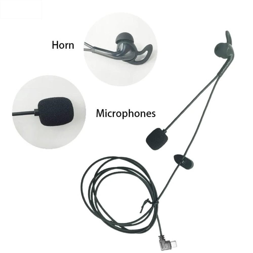 Fones De Ouvido Intra-Auriculares AUNLFI , Fone Auricular De Árbitro Com Redução De Ruído De Intercomunicação Bluetooth