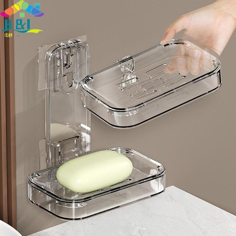 Suporte De Sabonete Montado Na Parede , H & L , Autoadesivo , Ra , Saboneteira De Banheiro , Sem Perfuração , Acrílico T