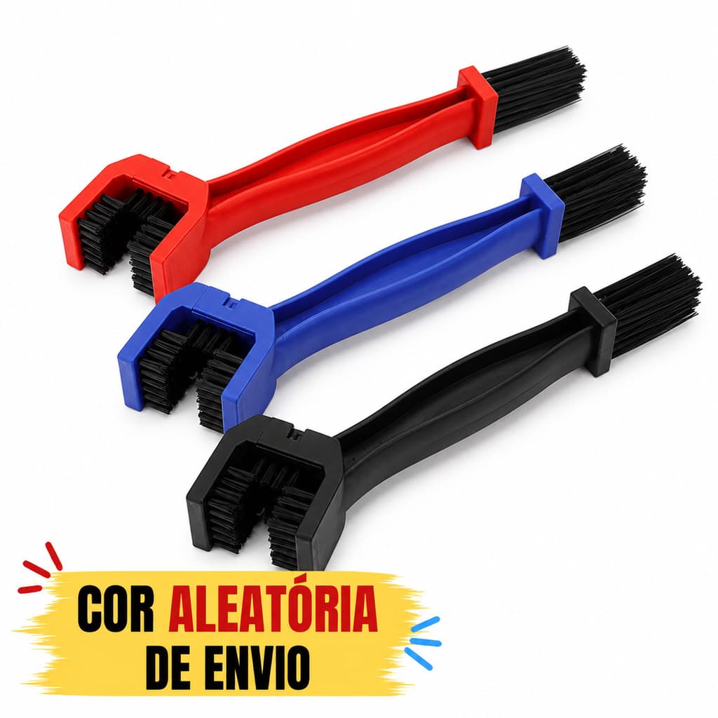 Escova Limpeza de Corrente Transmissão Moto Bike Escova Limpeza Para Corrente Veicular Automotivo Transmissão Moto Bike