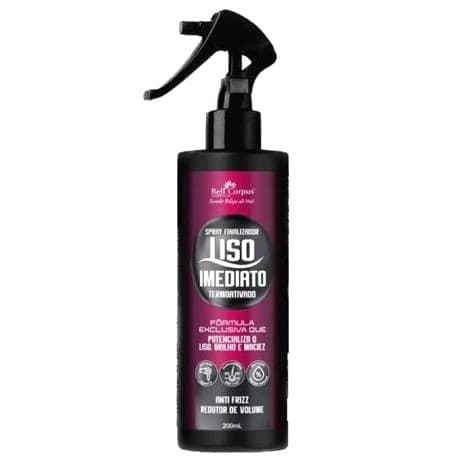 Spray Finalizador/Protetor Térmico Liso Imediato Termoativado Bell Corpus - 200 ml premium qualificado