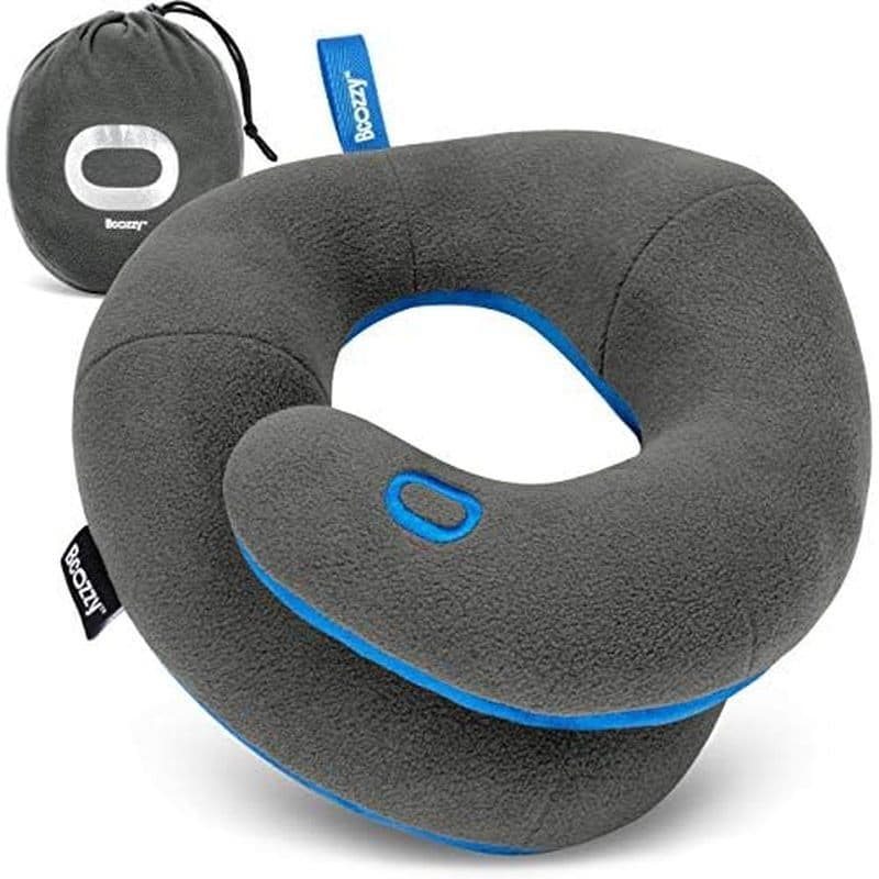 Almofada De Pescoço De Viagem BCOZZY Para Avião-Suporte Duplo Patenteado Cabeça, E Queixo . Voos Longos, Dormir