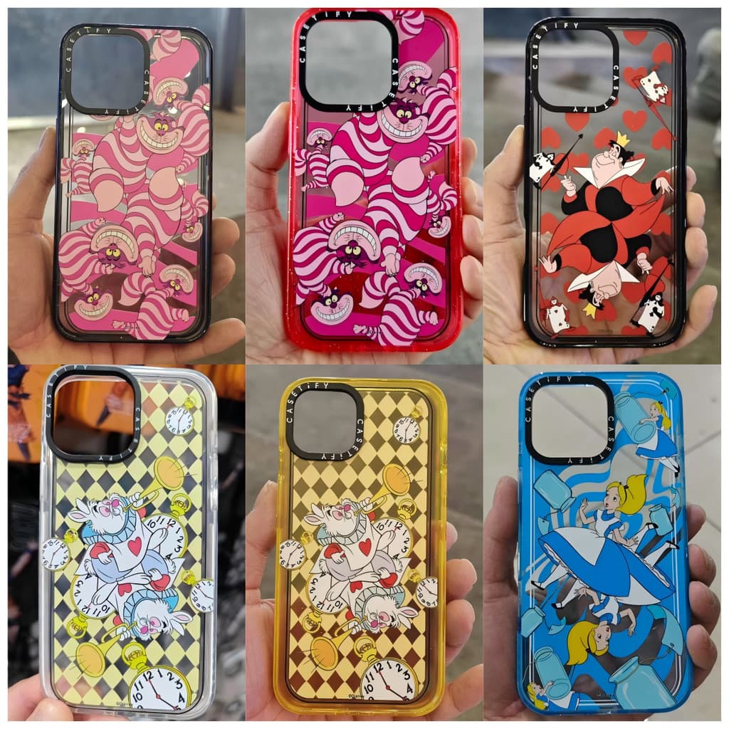 Capa De Telefone Transparente Disney Alice No País Das Maravilhas Para iPhone 17 16 15 14 13 12 Pro Max Plus Air