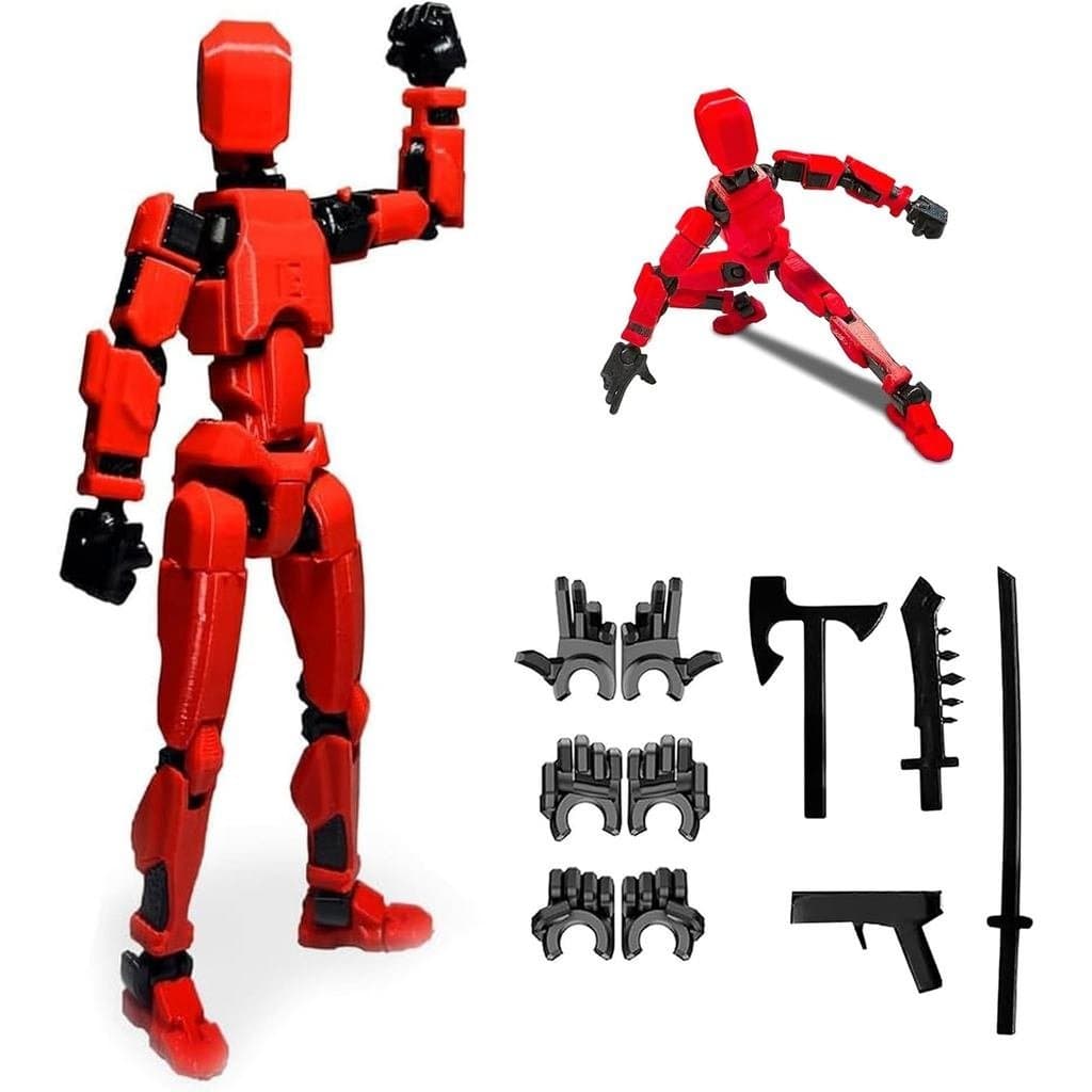 Conjunto de figuras de ação Titan13 montadas da Dumwick, modelo móvel de robô Titan13 impresso em 3D com múltiplas artic