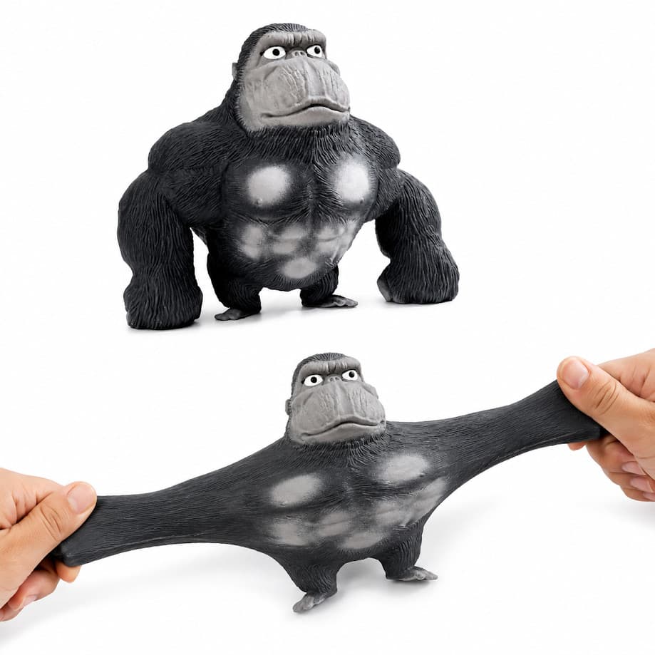 Gorila Grande Squishy Esmaga Antiestress Macaco Estica Braço