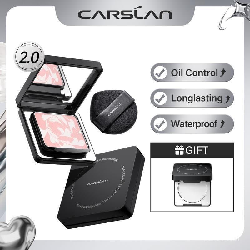 Pó Compacto Kaslan Magnet Soft Focus 2.0, Pó Compacto Radiante de Longa Duração 24 Horas, Controle de Oleosidade, À Prov