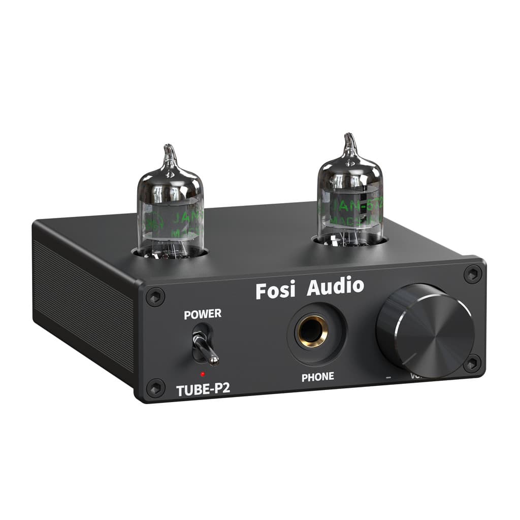 Amplificador De Fone De Ouvido Portátil Com Tubo De Vácuo Fosi Audio P2 , Mini Áudio Estéreo HiFi Baixo Ruído De Aterram