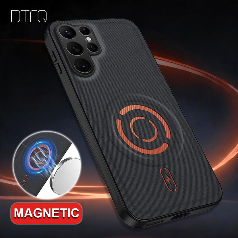 Capa De Couro De Luxo Retrô Magnética Capinha para Samsung Galaxy S26 Ultra / Samsung Galaxy S26 / Samsung S26 Plus
