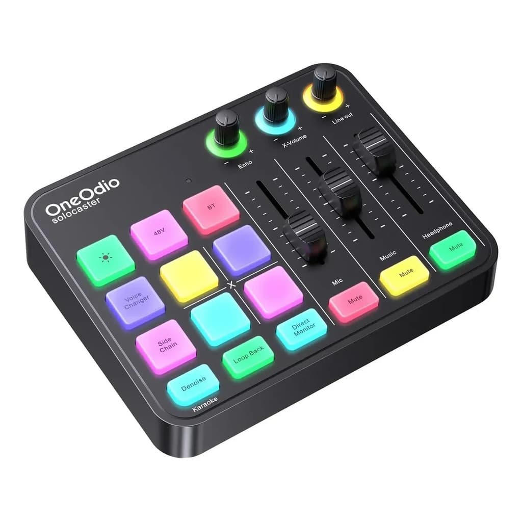 Mixer De Áudio Oneodio Solocaster Game 5 Canais