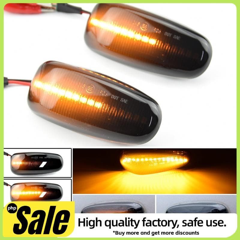 Carro LED Marcador Lateral Dinâmico Lâmpada De Sinal Luz Volta Para-W210 W202 W208 R170 W638 Preto