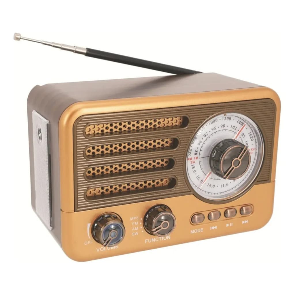 Rádio Classic Retrô Am Fm Sd Usb Mp3 Bivolt Bluetooth