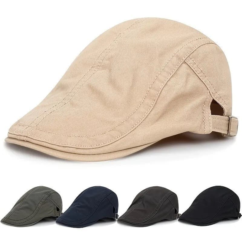 Boina Unissex Estilo Britânico Moderno, Boné Casual Bico de Pato, Chapéu de Jornaleiro para Homens, Ideal para Estilo Ga