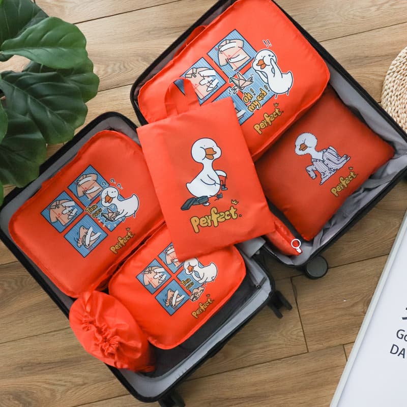 Não pato saco de armazenamento de viagem bagagem roupa interior sapatos saco de cordão à prova dwaterproof água saco de