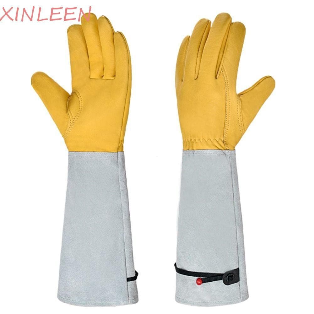 Luvas De Jardinagem À Prova De Espinhos XINLEEN , Proteção Do Trabalho De Segurança Com Punho Ajustável , Respiráveis