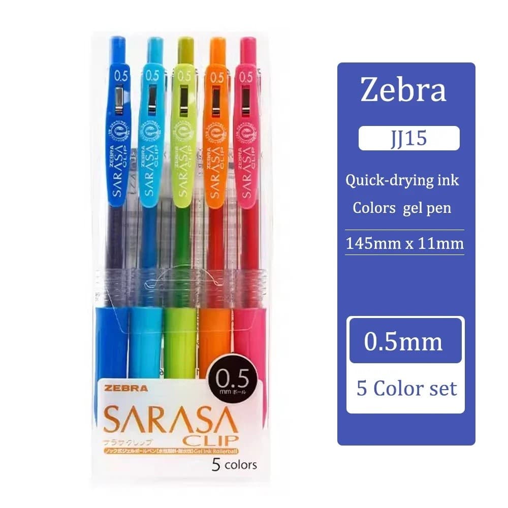 ZEBRA Sarasa Gel Caneta Conjunto JJ15 Colorido Rollerball Pintura Graffiti DIY Manual Arte Papelaria De Secagem Rápida À