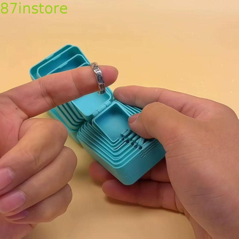 Caixa De Armazenamento De Joias Impressa Em 3D , Multifuncional Peculiar De 7 Camadas , Segura Oculta Portátil
