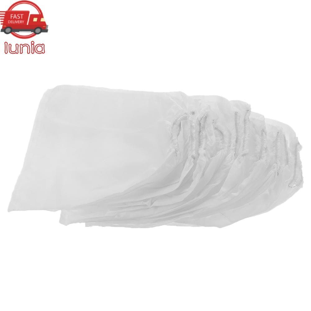 Lunia.br Lunia.br 10 peças sacos de substituição brancos não tecidos para coletor de sucção de poeira de arte em unhas