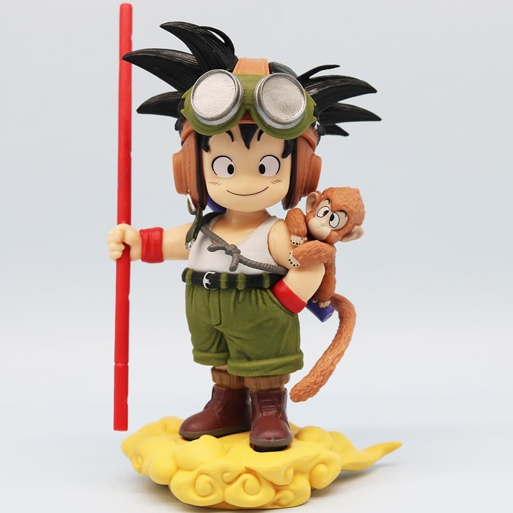 Figura De Macaco De Anime Em Pé Versão Q , Modelo De Estátua De Personagem De Traje De Vôo , Estatueta Colecionável GK C