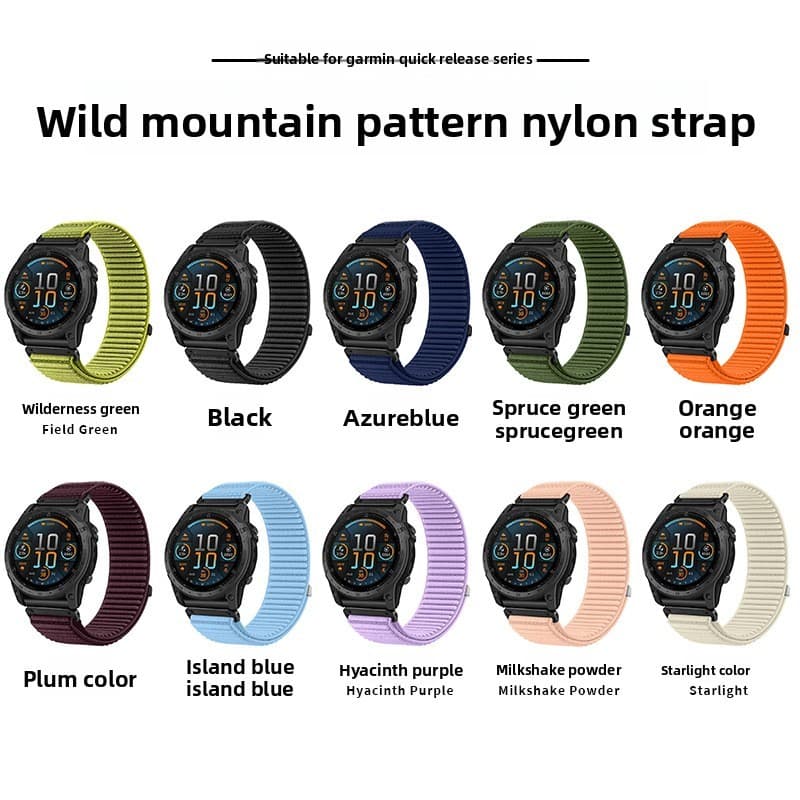 Pronta Entrega |   Pulseira de Nylon para Relógio Garmin Fenix 8 / 7X |   Pulseira de Substituição de Liberação Rápida T