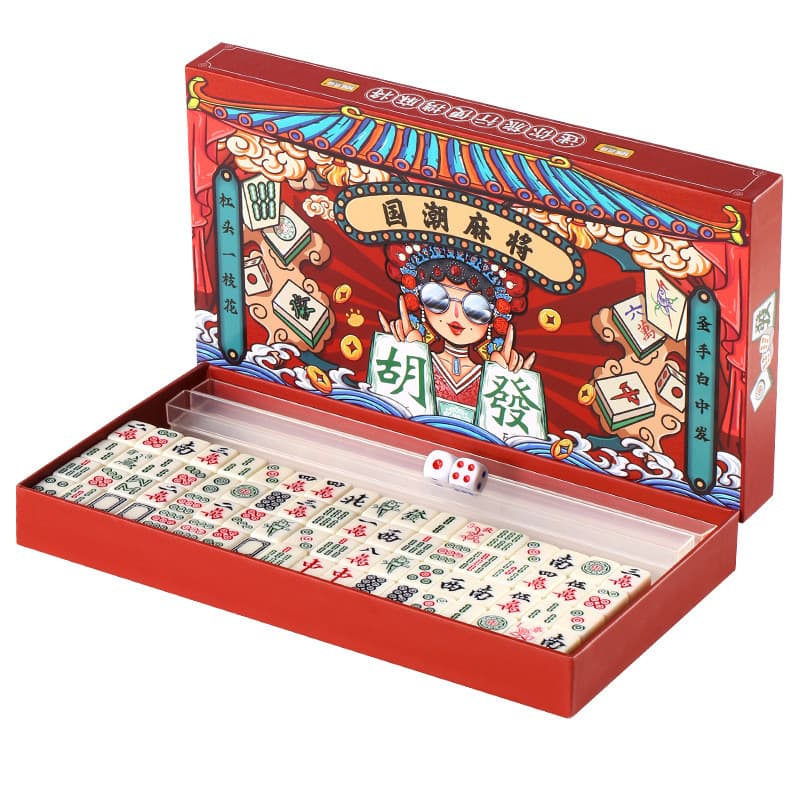 0804 mini pequeno mahjong viagem dormitório portátil acampamento ao ar livre embalagem simples mão esfregando mahjong te