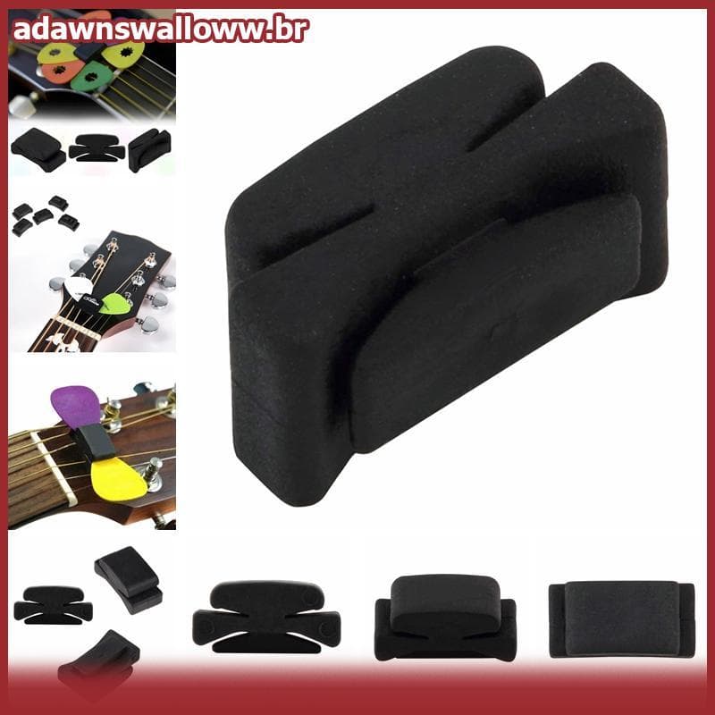 ADAWN Wedgie Bass Guitar Headstock Pick Holder Palheta De Borracha Palhetas De Guitarra BR