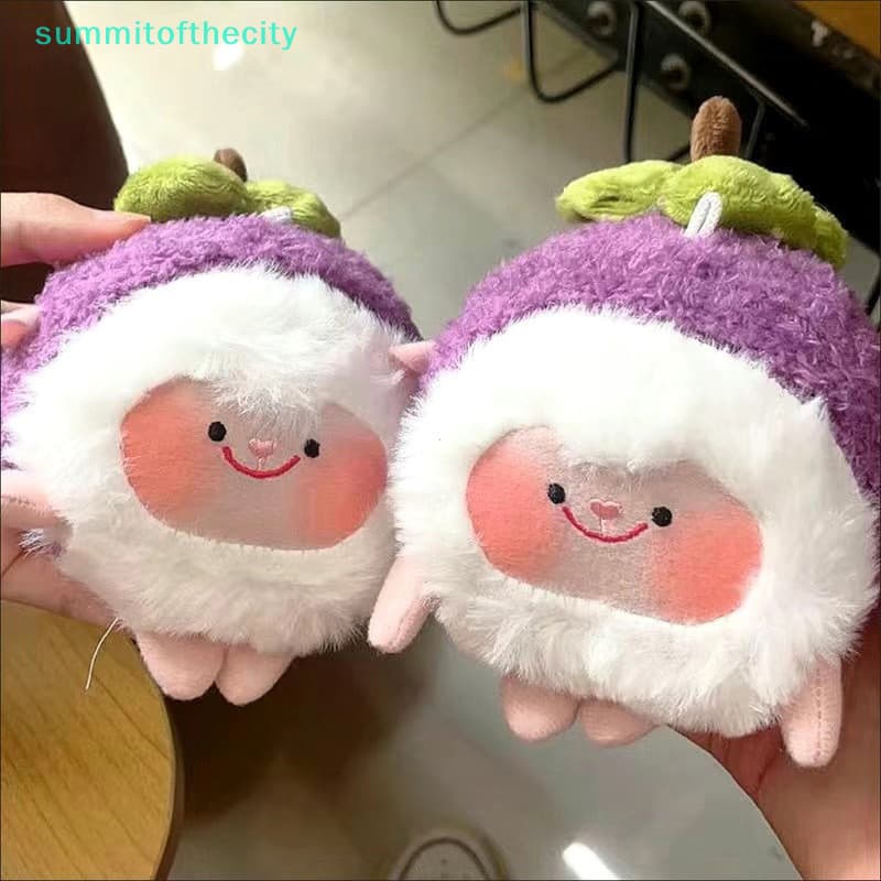 【 summitofthecity 】 Pumpkin Pingente De Pelúcia Brinquedos Cartoon Bonecas Recheadas De Vegetais Mochila Porta-Chaves Ka