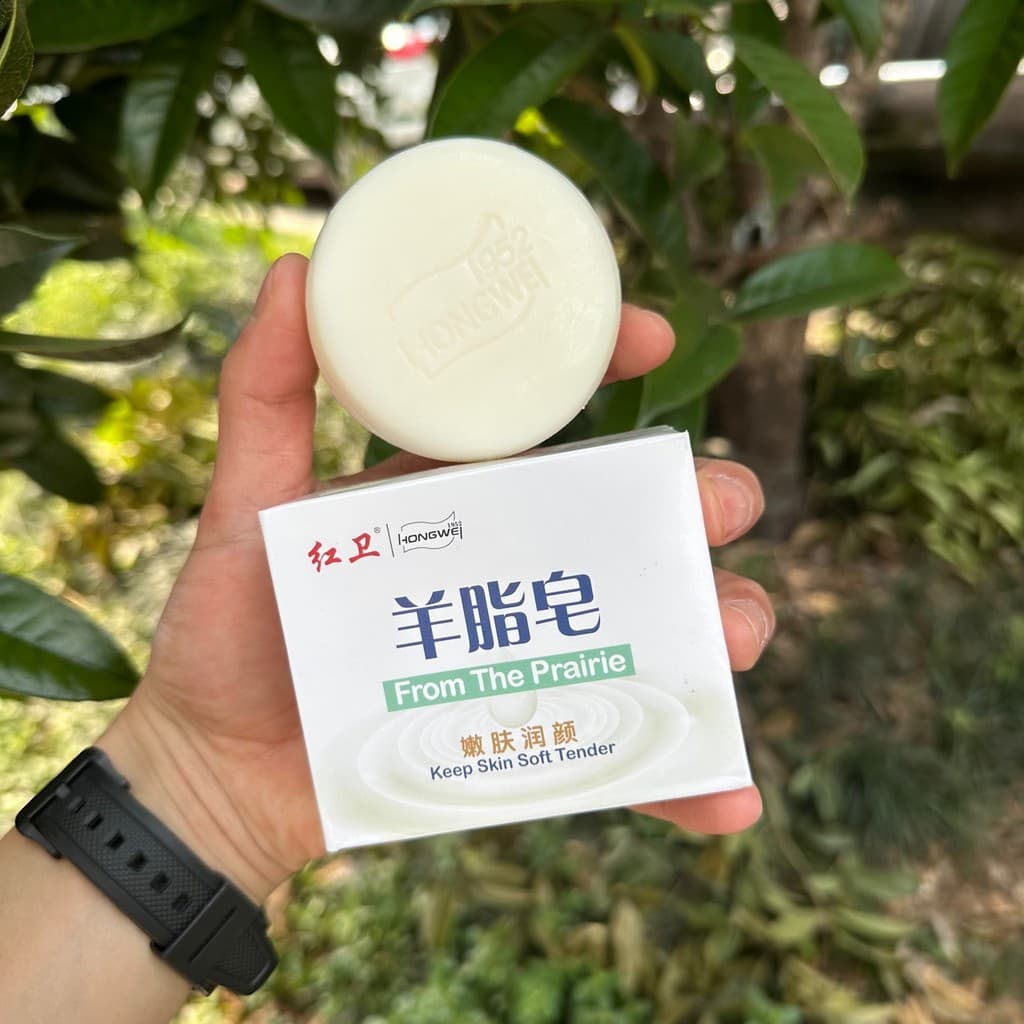 A Orgulho dos Produtos Nacionais: Sabonete de Gordura de Carneiro Red Guard - Sabonete Facial de Limpeza e Hidratação co
