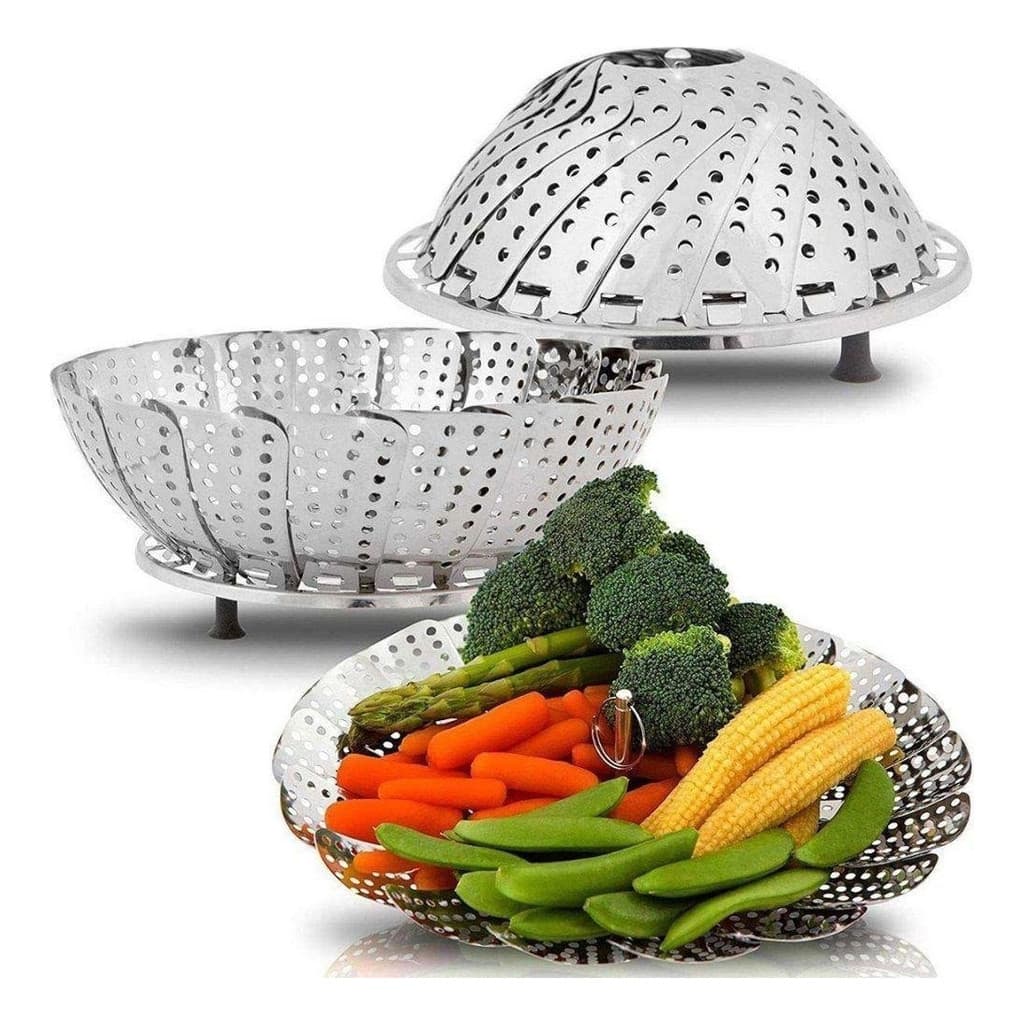 Cesto De Cozimento a Vapor Para Legumes Retrátil