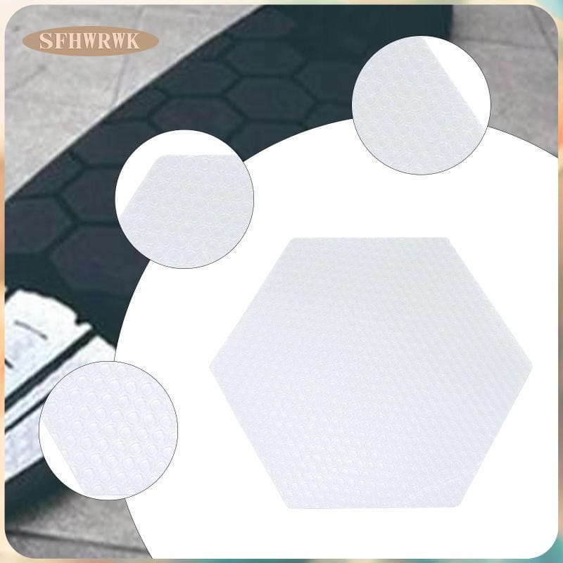 [Fhwrwk] 20 Unidades De Prancha De Surf Transparente Almofada De Aderência Hexagonal De Tração Para Pranchas Paddleboard