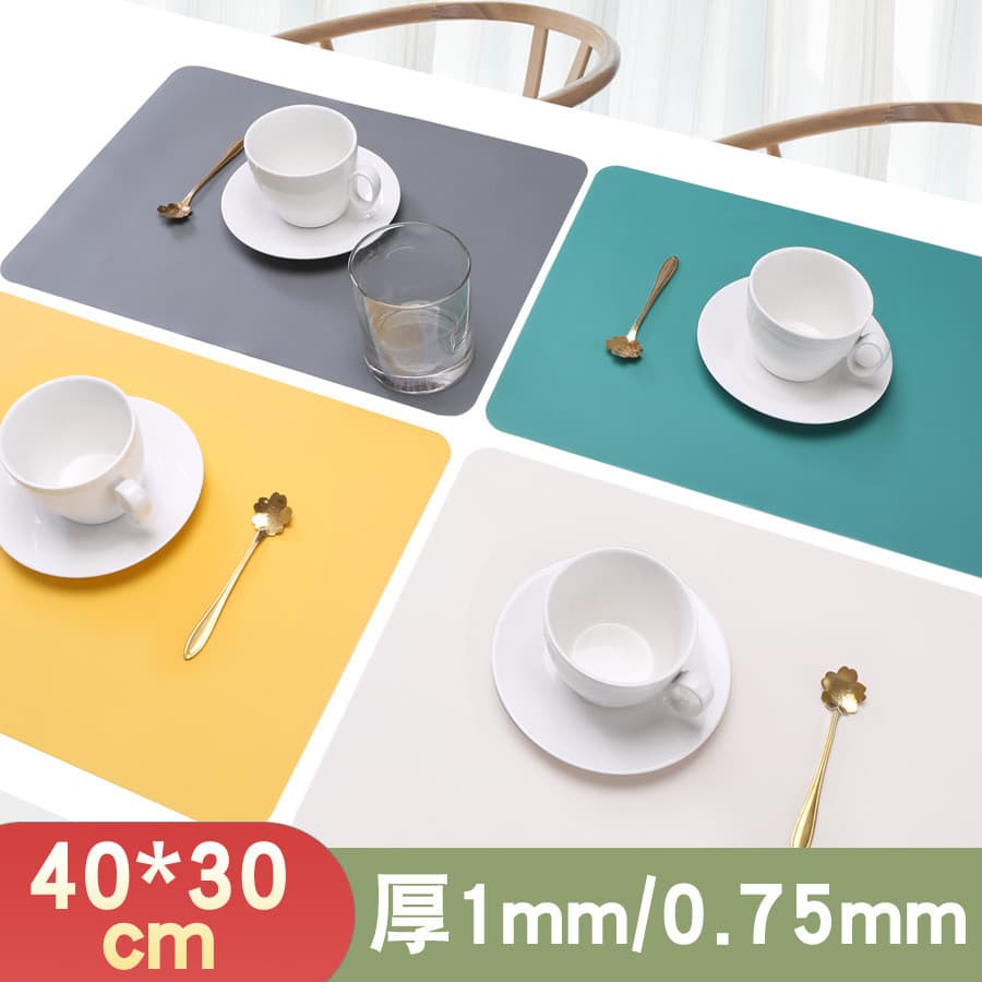 Placemat de Silicone de qualidade alimentar retangular 40*30cm placa grande pote almofada de isolamento crianças estudan
