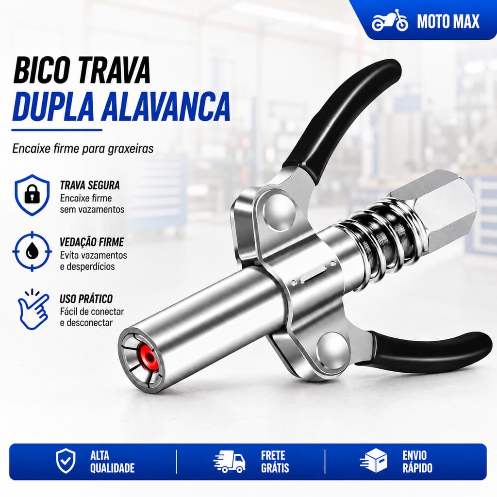 Comando Bico Graxeiro Bico Lubrificante Fácil Para Manutenção De Automóveis