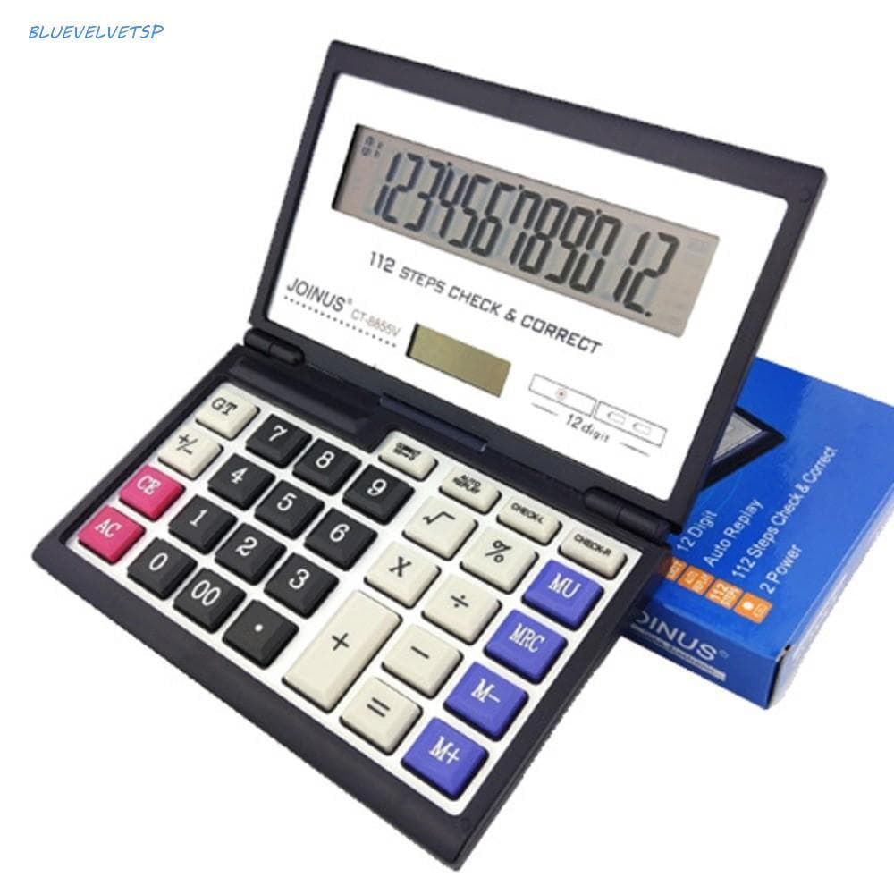 Calculadora Dobrável , Solar Multifuncional De Escritório Financeiro De 12 Dígitos