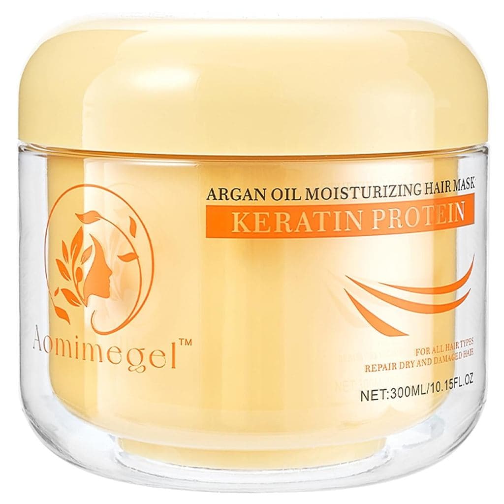 Máscara capilar de colágeno, máscara capilar de óleo de argan para reparação e condicionamento profundo, adequada para c