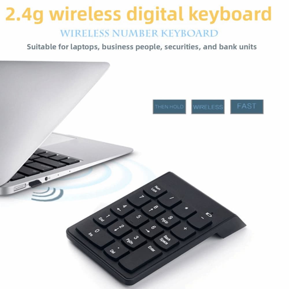 Mini Teclado Digital , Calculadora Sem Fio De 18 Teclas , Numérico Ergonômico Portátil