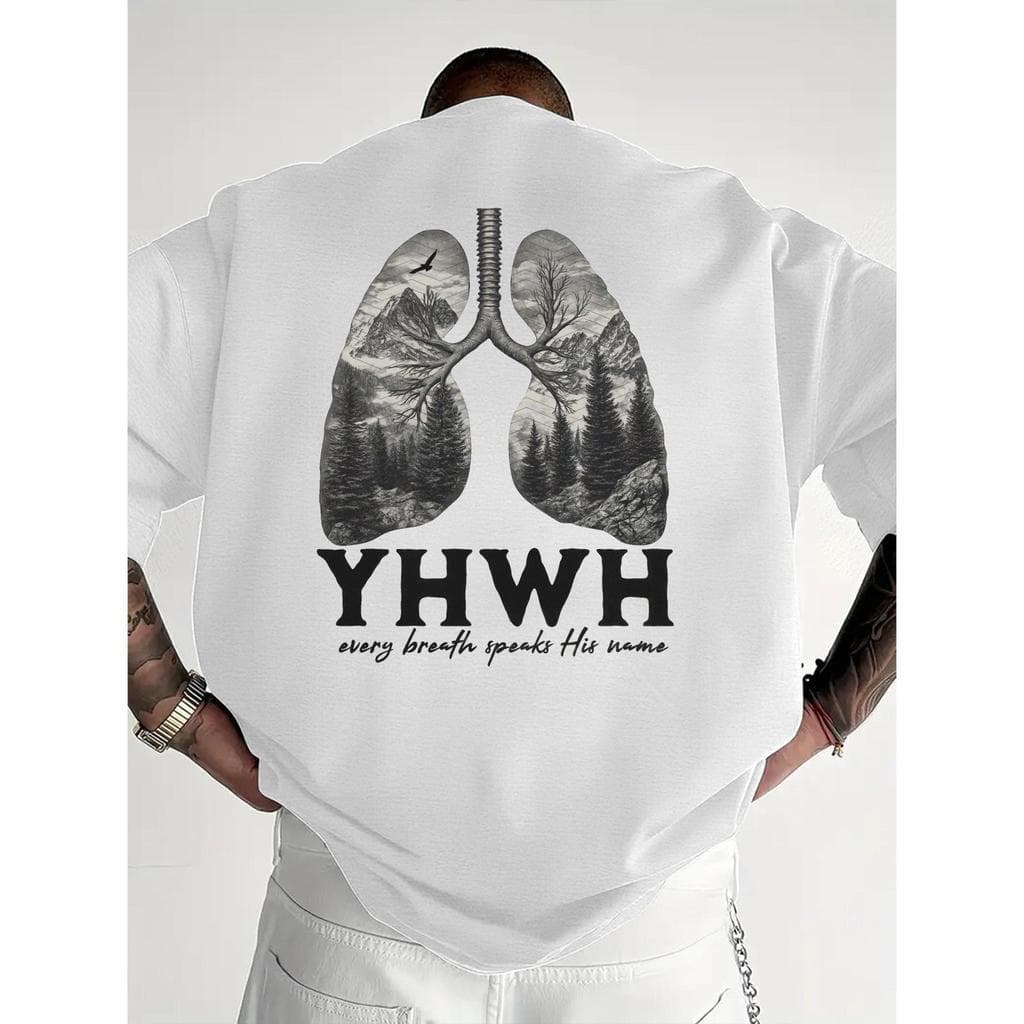 T-shirt Religiosa Masculina Espírito da Vida Fé Cristã