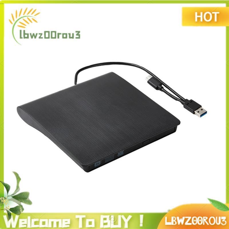 USB 3.0 Tipo-C DVD Queimador 2-Em-1 Fino Externo CD-RW-ROM Unidade Óptica Leitor Gravador Portátil