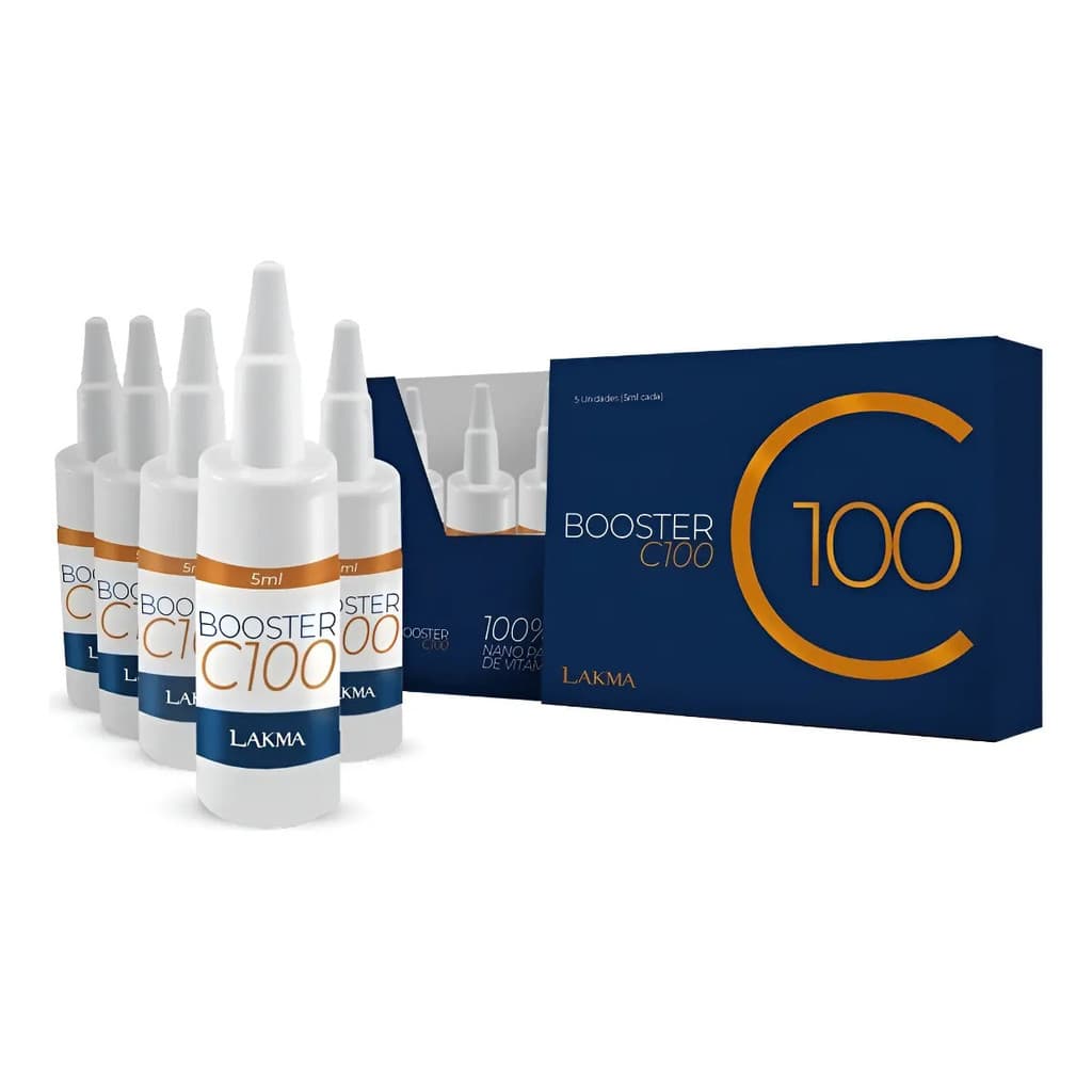 Booster C 100 Vitamina C 100% Pura (5 Ampolas De 5ml) Lakma