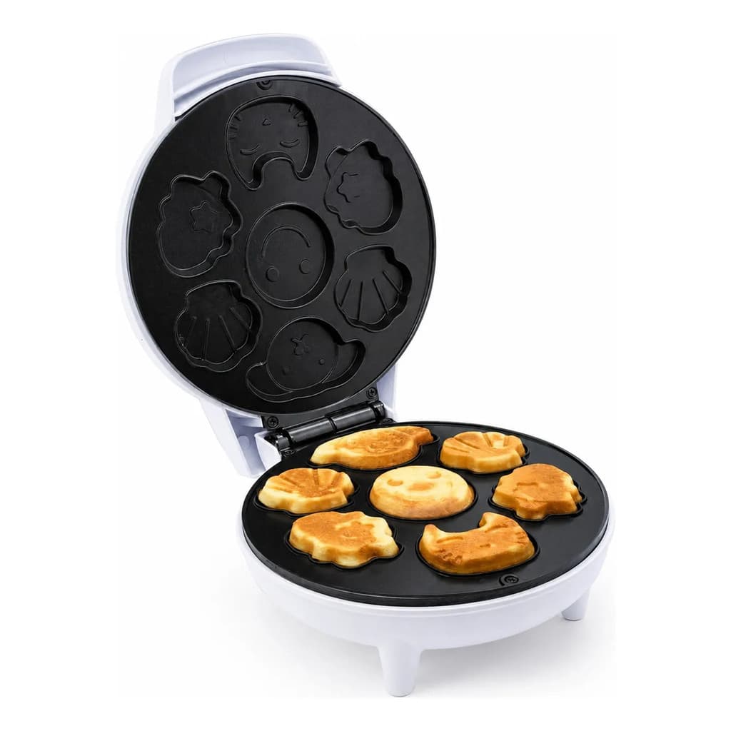 Máquina Elétrica De Mini Waffles E Donuts Caseiros