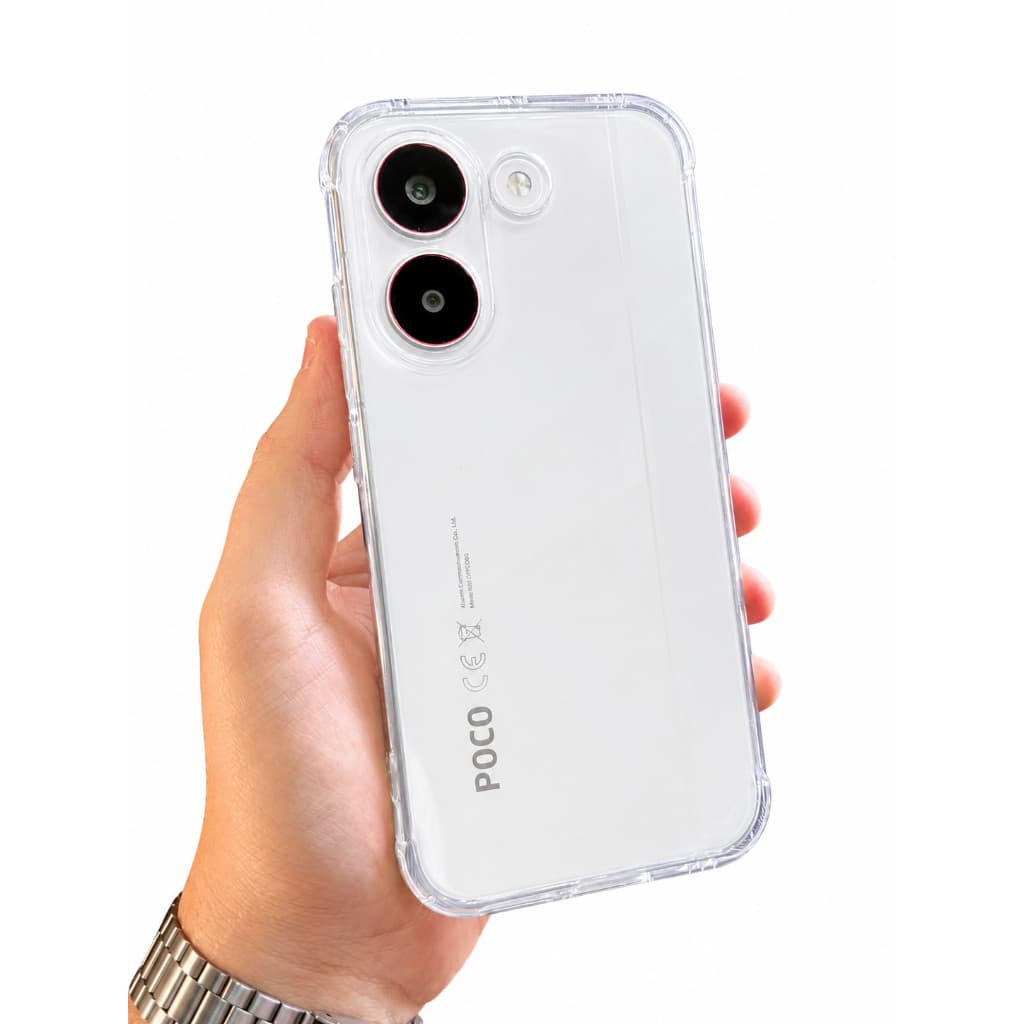 Capa Capinha Transparente Antichoque Borda Reforçada Para Poco X8 Pro X8 Pro Max