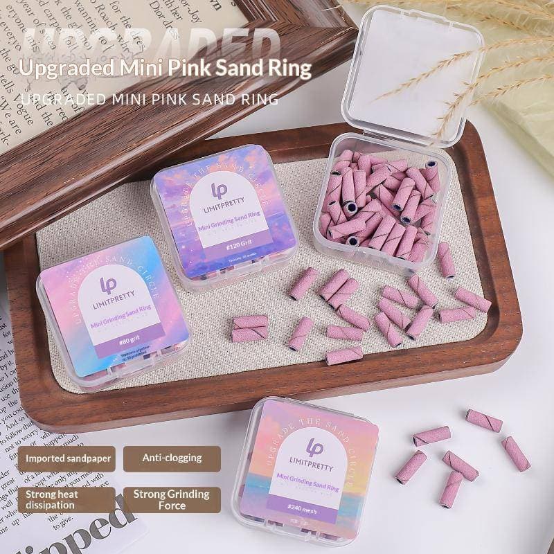 Mini Faixas De Anel De Lixa Para Unhas , Máquina De Manicure Elétrica , Brocas 80/120/180/240 Lixas De Moagem , Ferramen