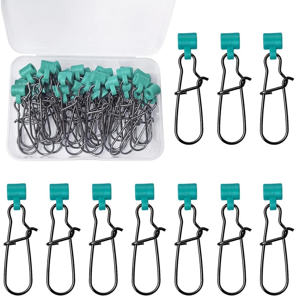 40 Peças de Deslizadores de Chumbo em Aço Inoxidável para Linha de Pesca, Kit de Deslizadores de Chumbo com Conectores D