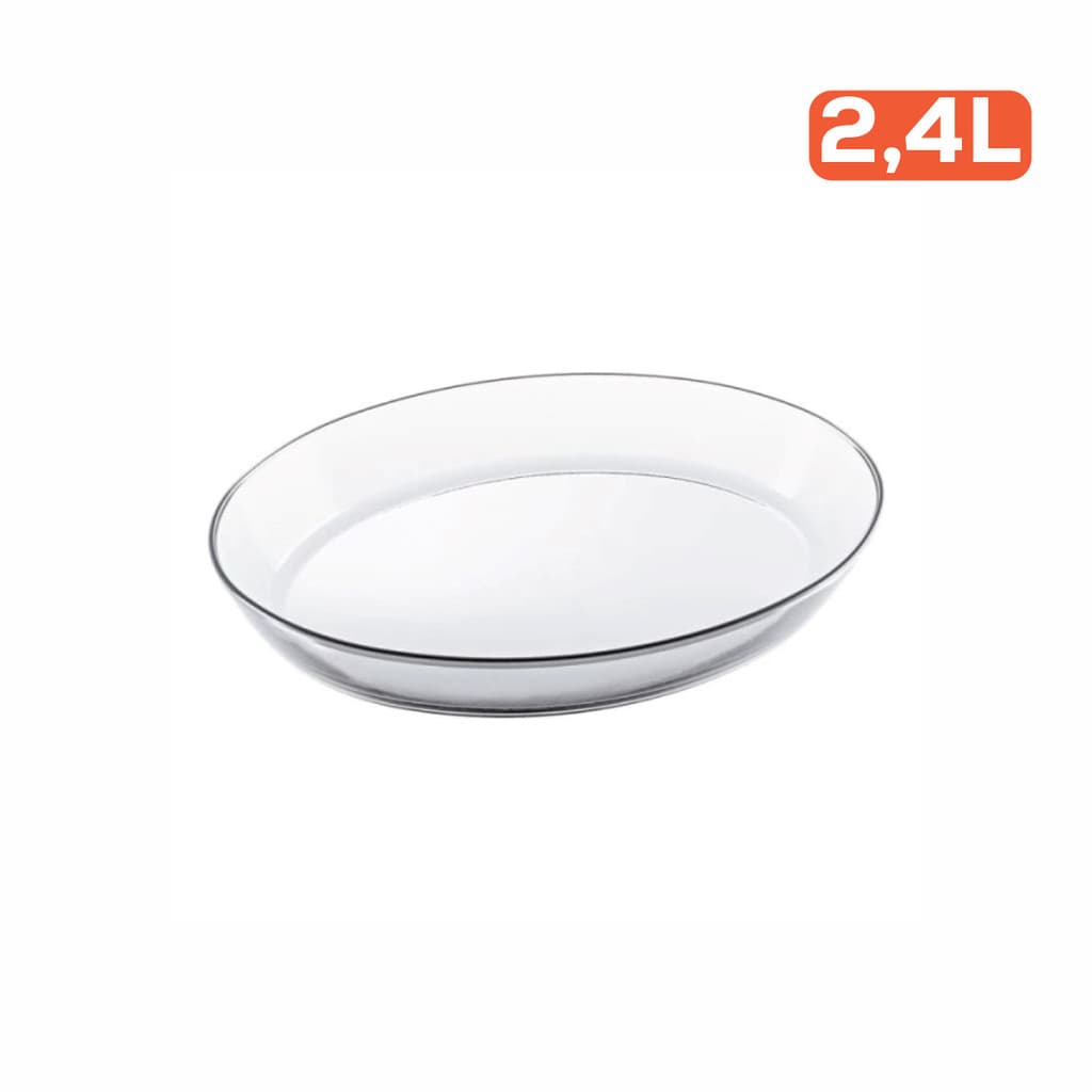 Kit 3 Assadeiras Oval Vidro Marinex Refratario Travessa