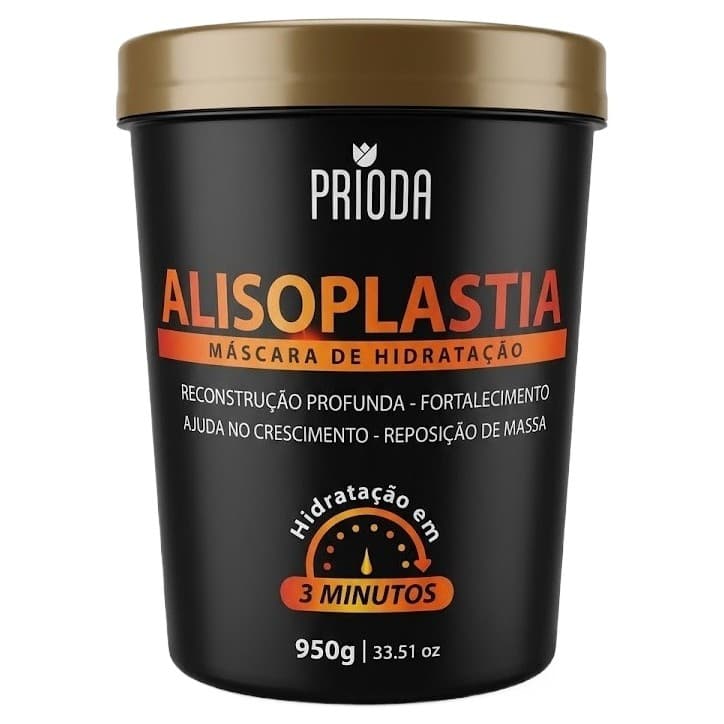 Máscara Reposição de Massa, Hidratação e Reconstrução 7 Óleos Vegetais Prioda  950g