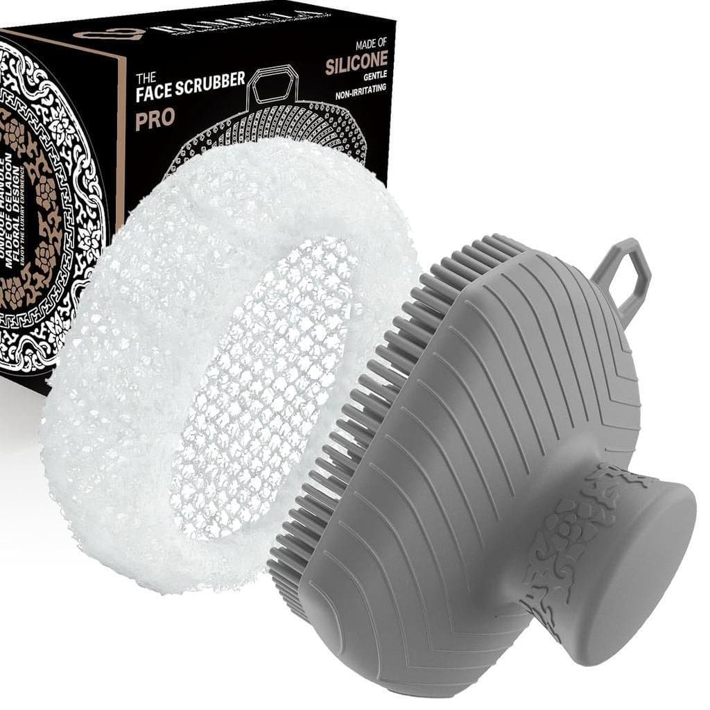 Escova Facial Exfoliante e Rede Africana, Escova de Limpeza Facial Manual à Prova d'Água para Homens, para Remoção de Cr